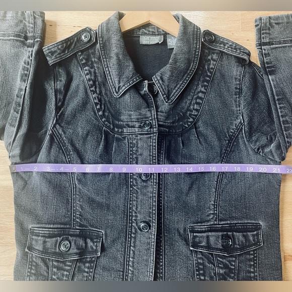 Motto Gray Black Jean Jacket Size XL In Excellent Condition - Picture 9 of 9